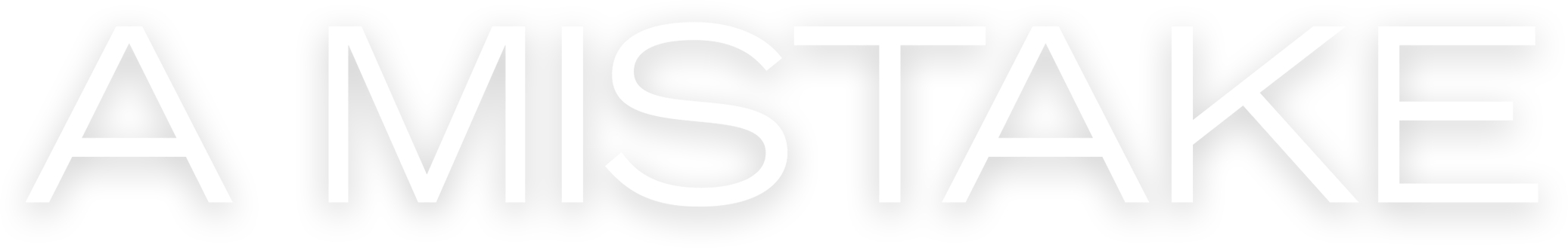 A Mistake