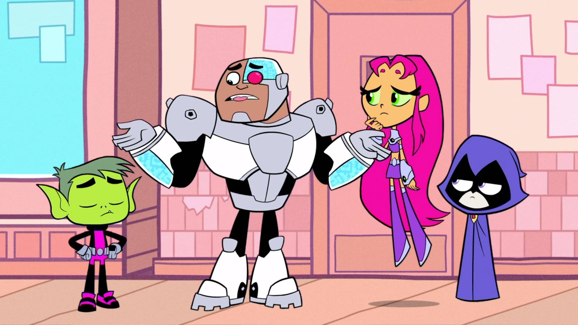 تين تايتنز، غو! الموسم 0 الحلقة 0 Staff Meeting