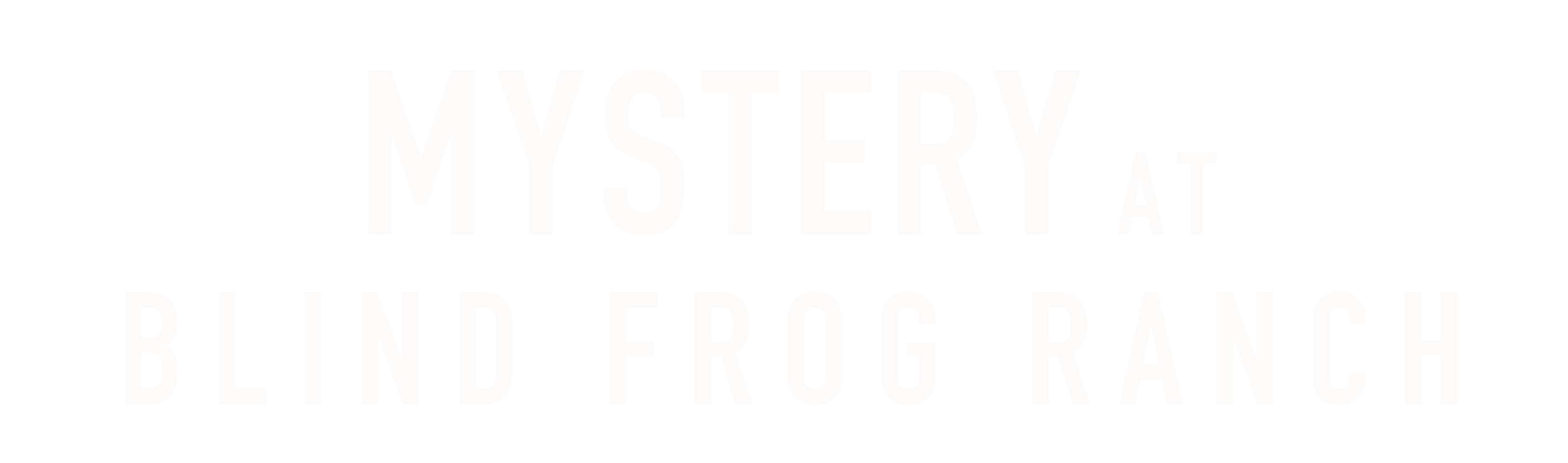 Mystery At Blind Frog Ranch