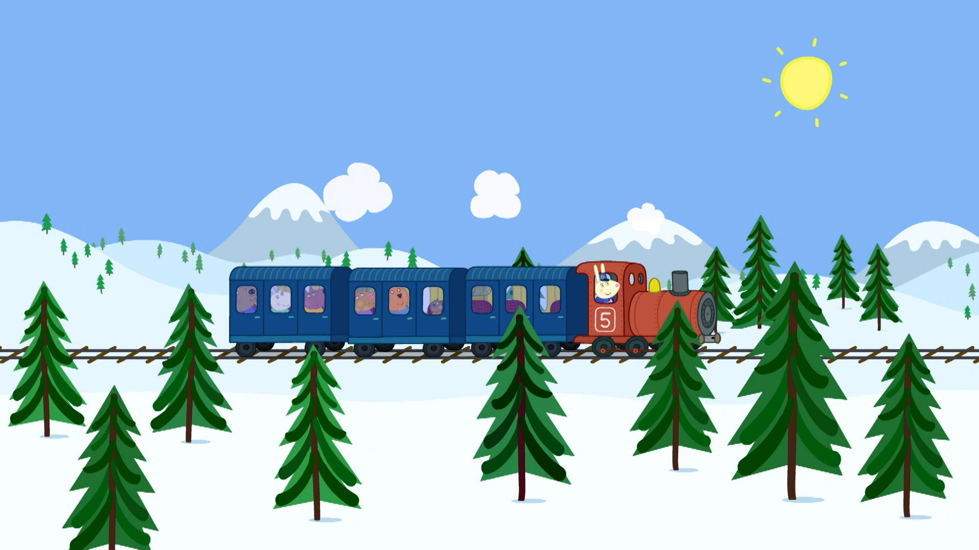 Peppa Pig Season 7 Episode 37 Long Train Journey