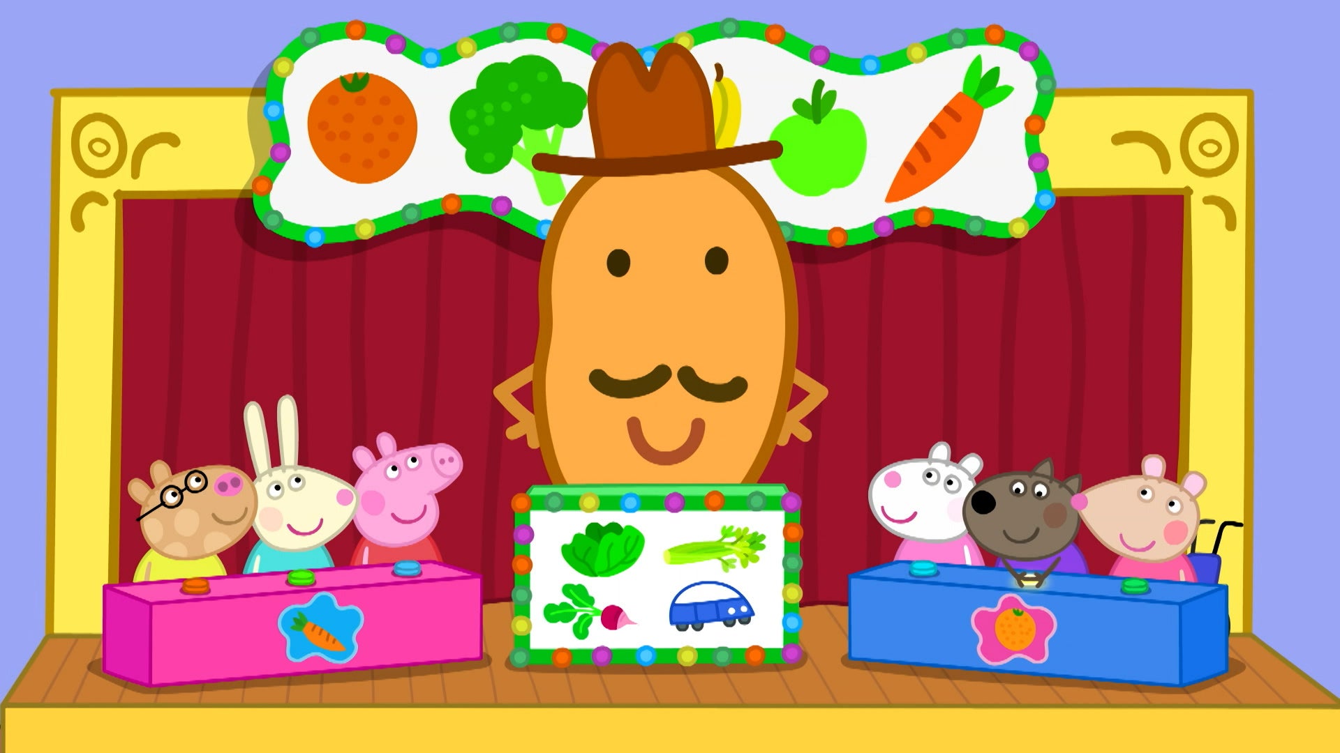 بيبا بيغ  الموسم 8 الحلقة 31 مستر بوتاتو'س فروت أند فيجيتابل كويز