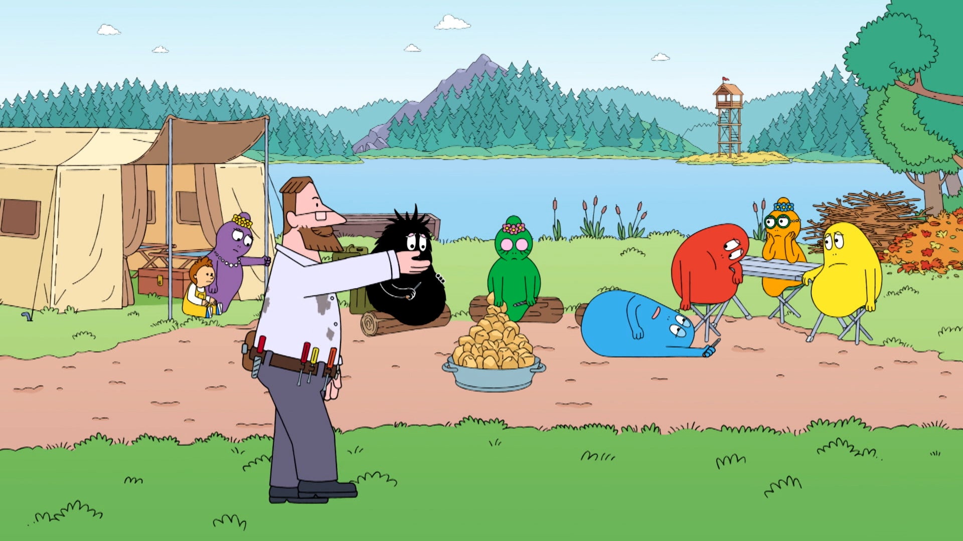 Barbapapa - One Big Happy Family! Season 2 Episode 3 Summer Camp I / Summer Camp II