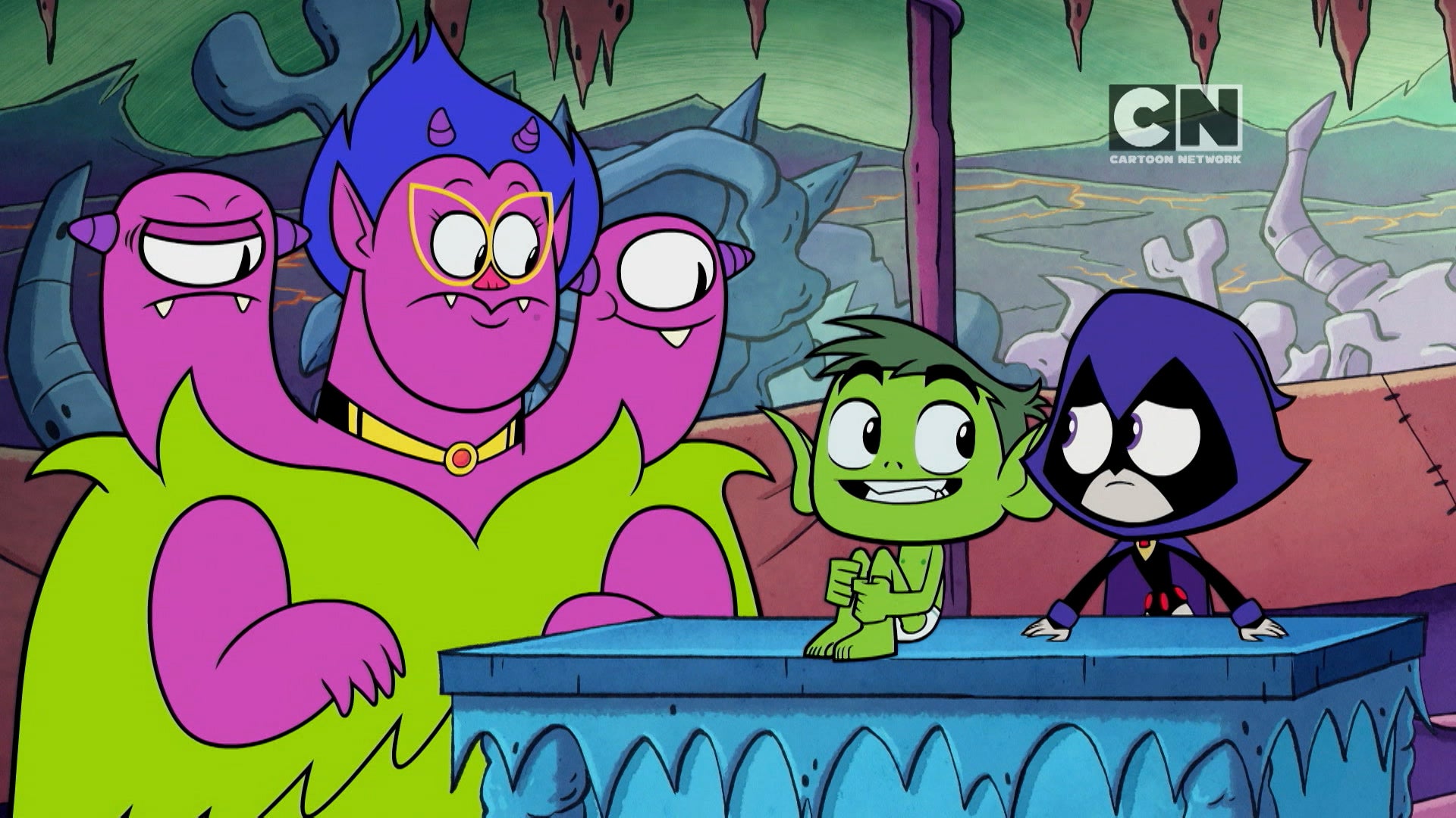 Teen Titans Go! Season 8 Episode 33 The Great Azarathian Face Off