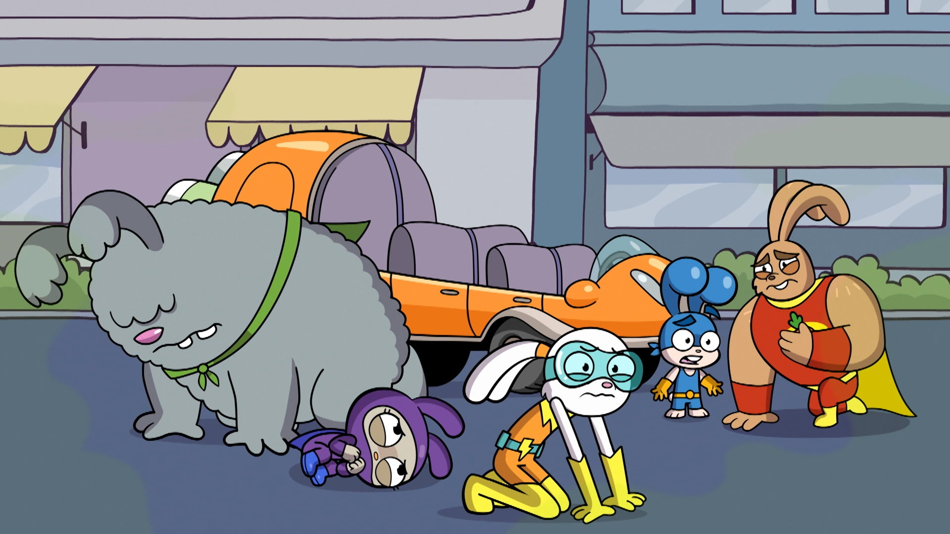 Super Duper Bunny League Season 1 Episode 5 The Stank Monster! / Space Tacos!