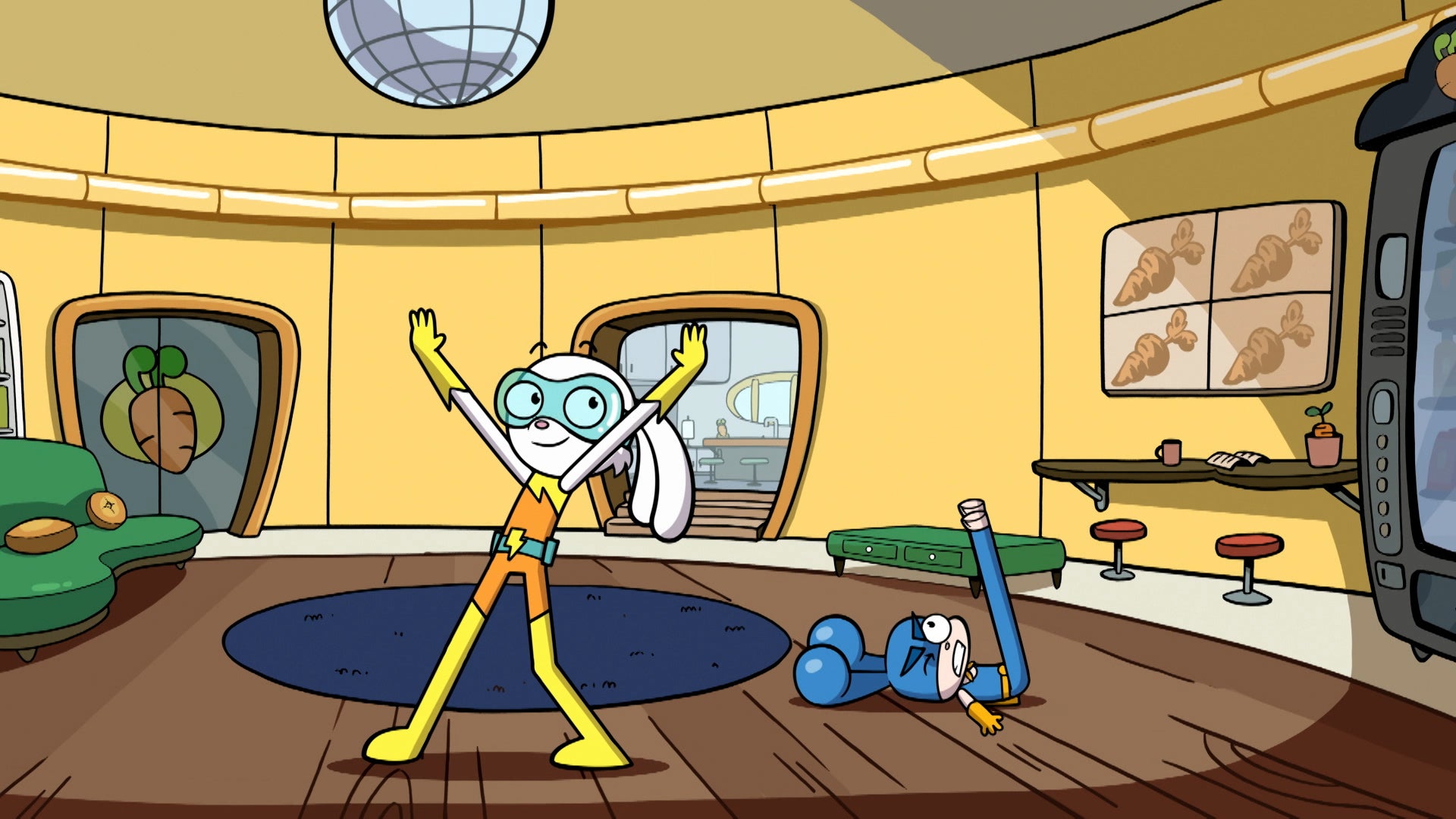 سوبر دوبر باني ليغ الموسم 1 الحلقة 8 داست بانيز! / مسز فازلجلوف!