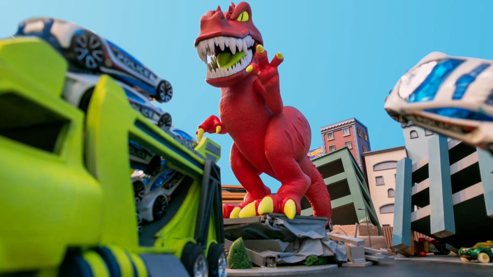 Team Hot Wheels Season 3 Episode 7 Thrashing T-Rex