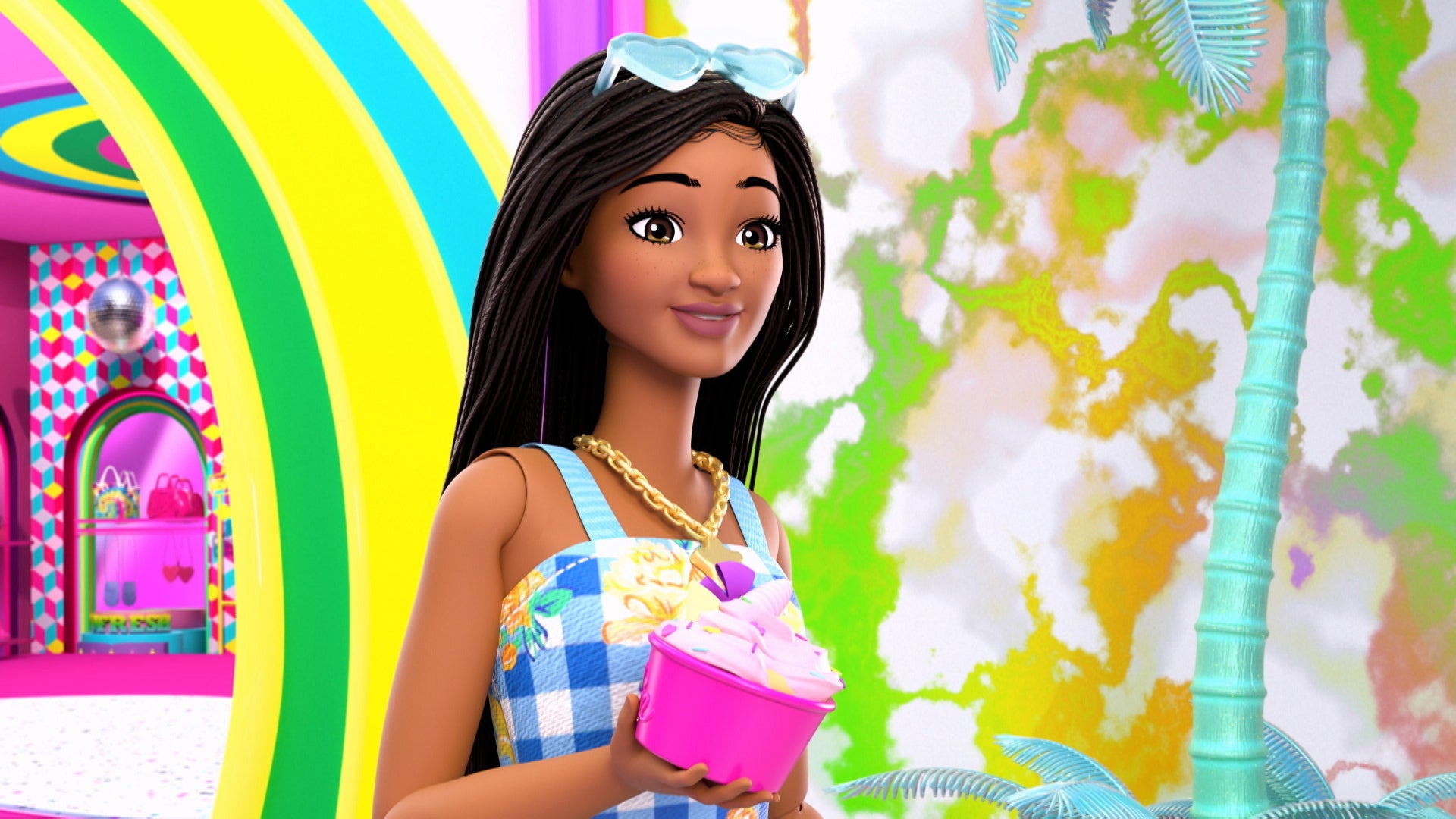 Barbie Summer Adventure Season 1 Episode 3 Barbie Tries Making Ice Cream!