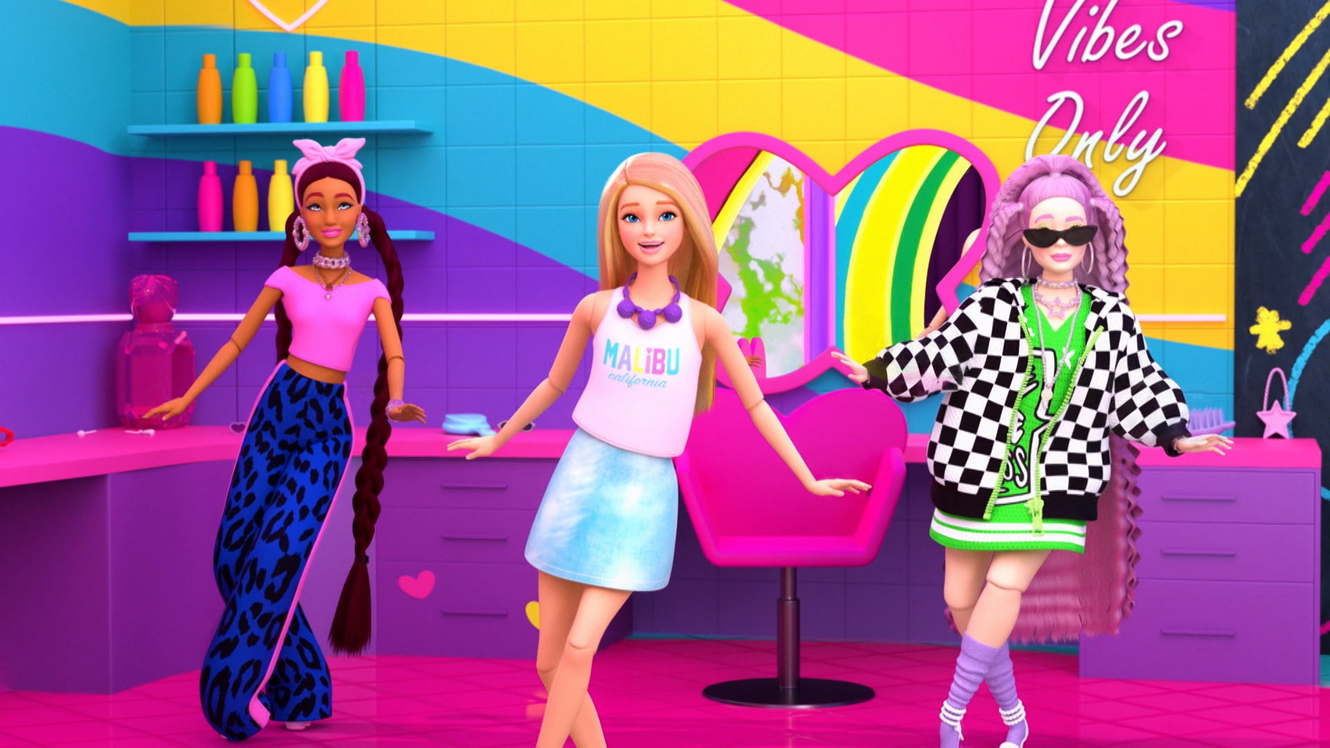 Barbie Summer Adventure Season 1 Episode 4 Barbie & Barbie Get Summer Makeovers!