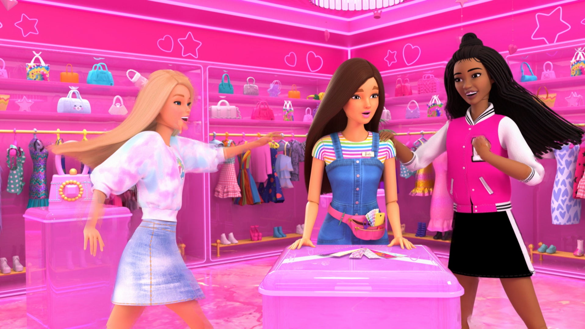 Barbie: Fashion Stories Season 1 Episode 2 Barbie Creates Stylish Looks In Her New Dreamclose